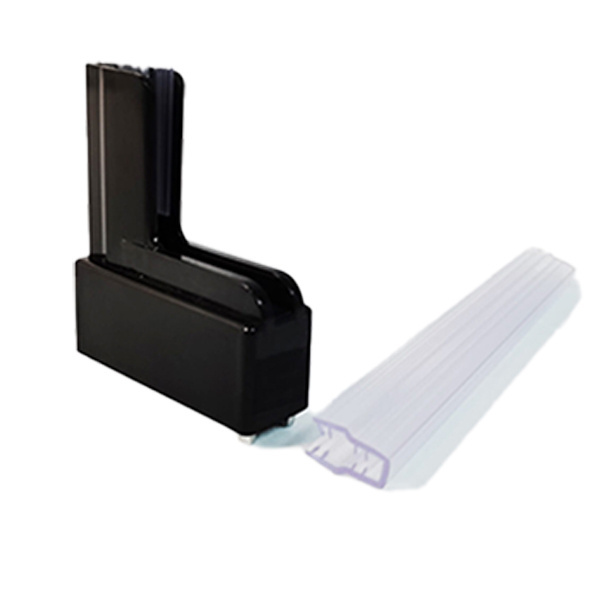 Superqrip Channel POS Signage Magnetic L shape base Sign Holder Price Tag Holder with A6 Frame for Gondola Boot System