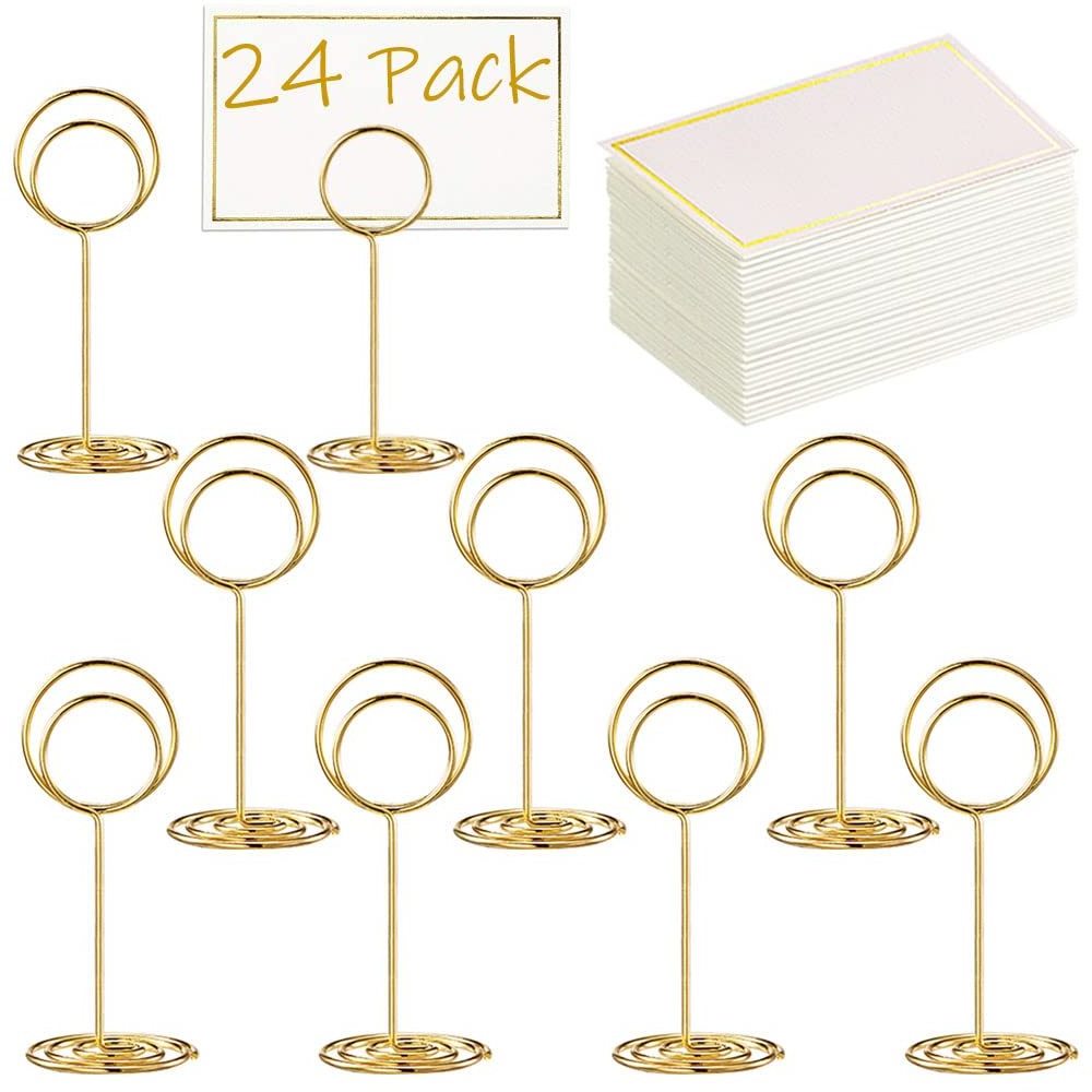 Metal POP Clip Price Holder Sign Table Number Holders Display Stand for Wedding Store