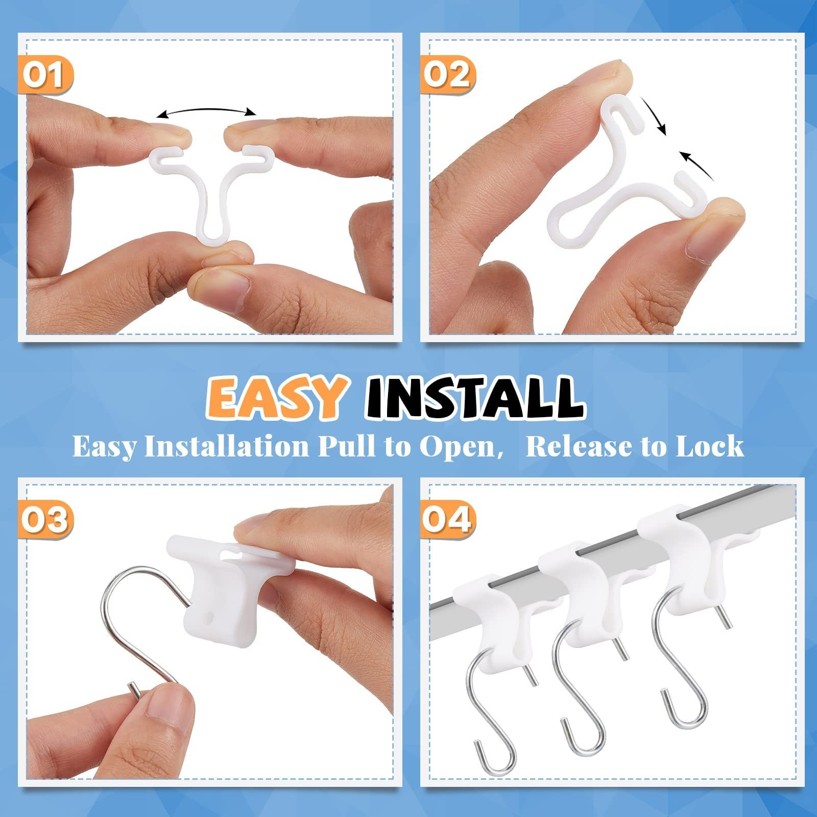 March Promotion Heavy Duty Ceiling Hooks with Metal Clip