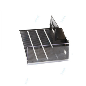 Wholesale Flexible Front Gravity Roller Shelf Flex Spring Sliding Face Automatic Supermarket Display Retail Pusher Cooler Glide