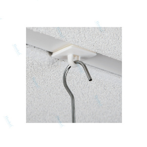 White Plastic plastic Adhesive Ceiling wall Hook