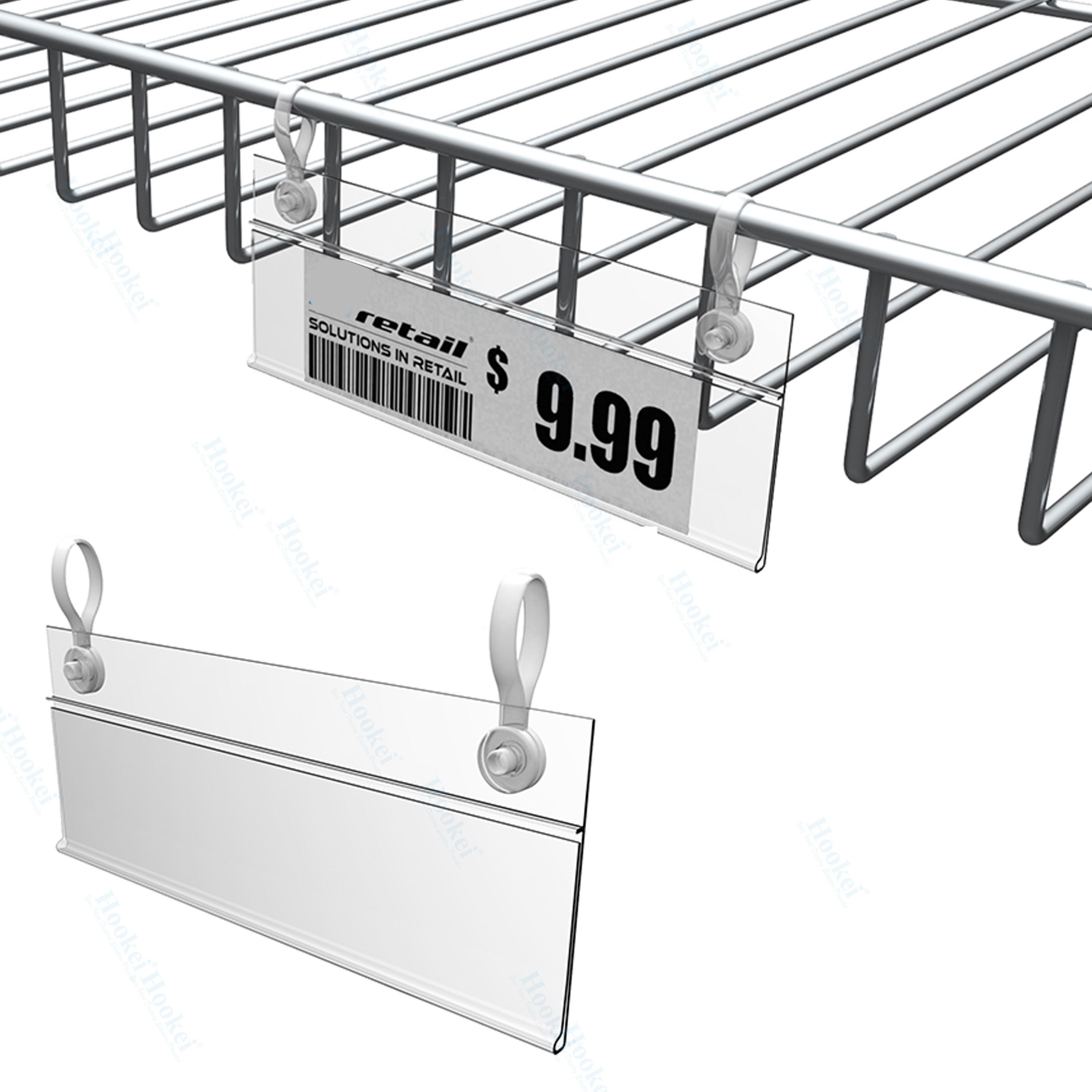 Shelf Label Holder Data Strip for Supermarket Freezer