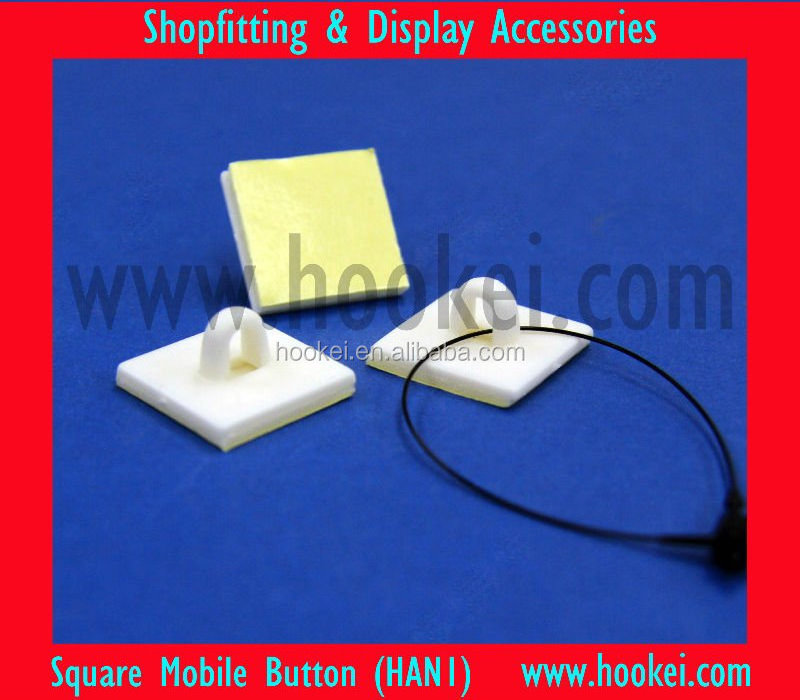 White Plastic plastic Adhesive Ceiling wall Hook