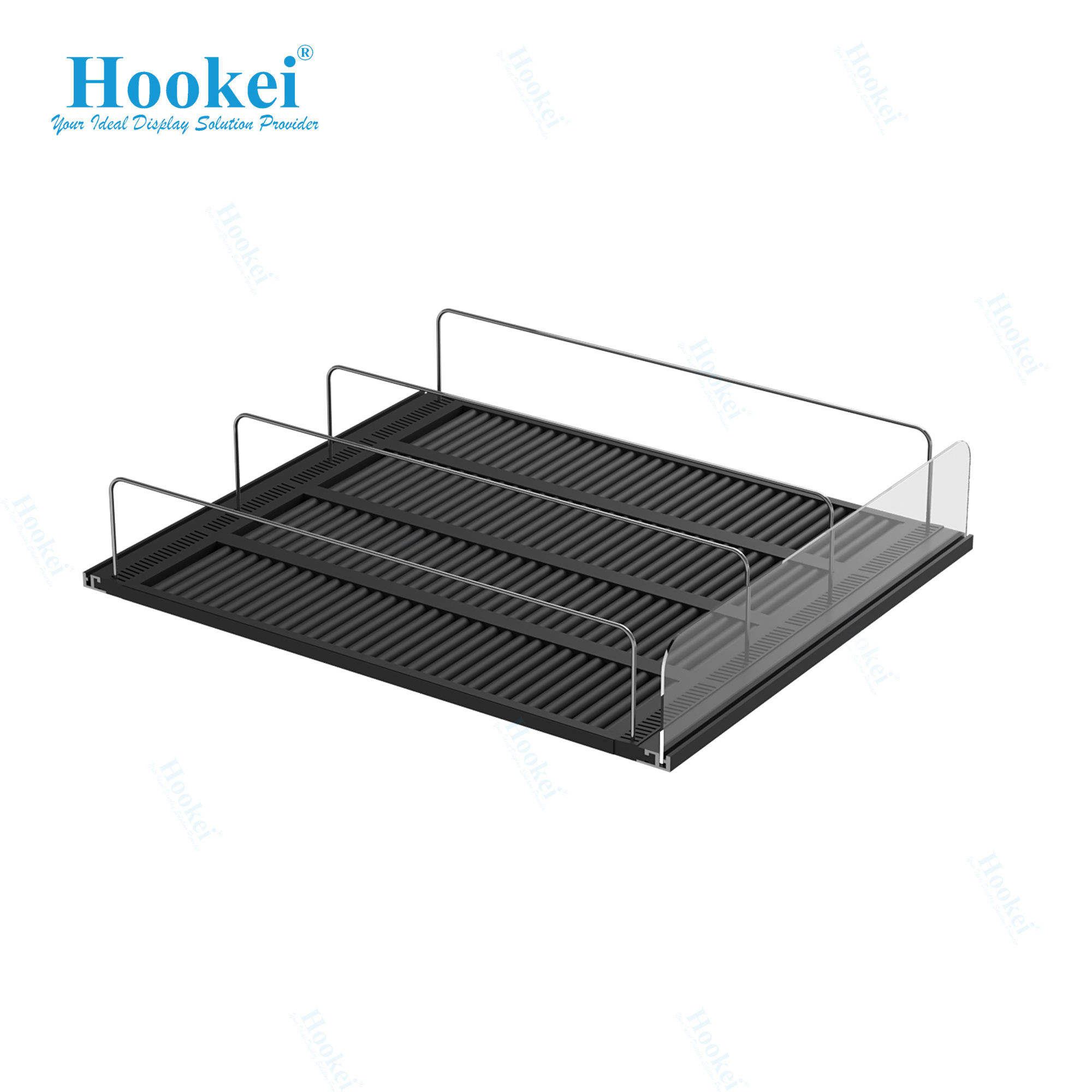 Refrigerator Flex Gravity Feed Shelf  Roller  Rock N Roller Shelves Freezer Shelf Pusher System for Supermarket