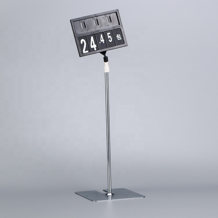 Adjustable Poster Banner Holder Metal Sign Display Advertising Floor Standing Display Stand A4 Sign Holder