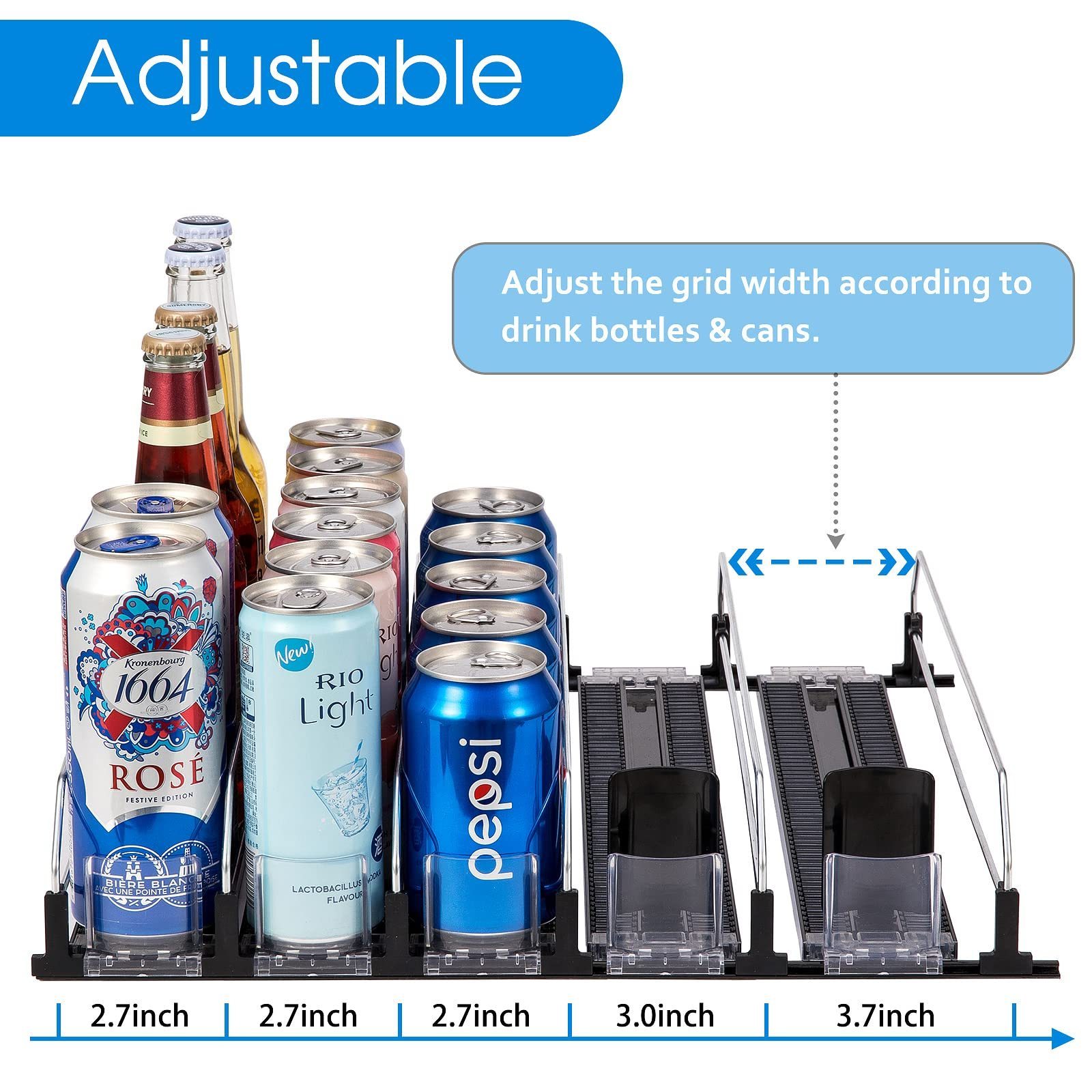 Supermarket Roller Beverage Shelf pusher Flex Shelf Roller for Refrigerating Equipment