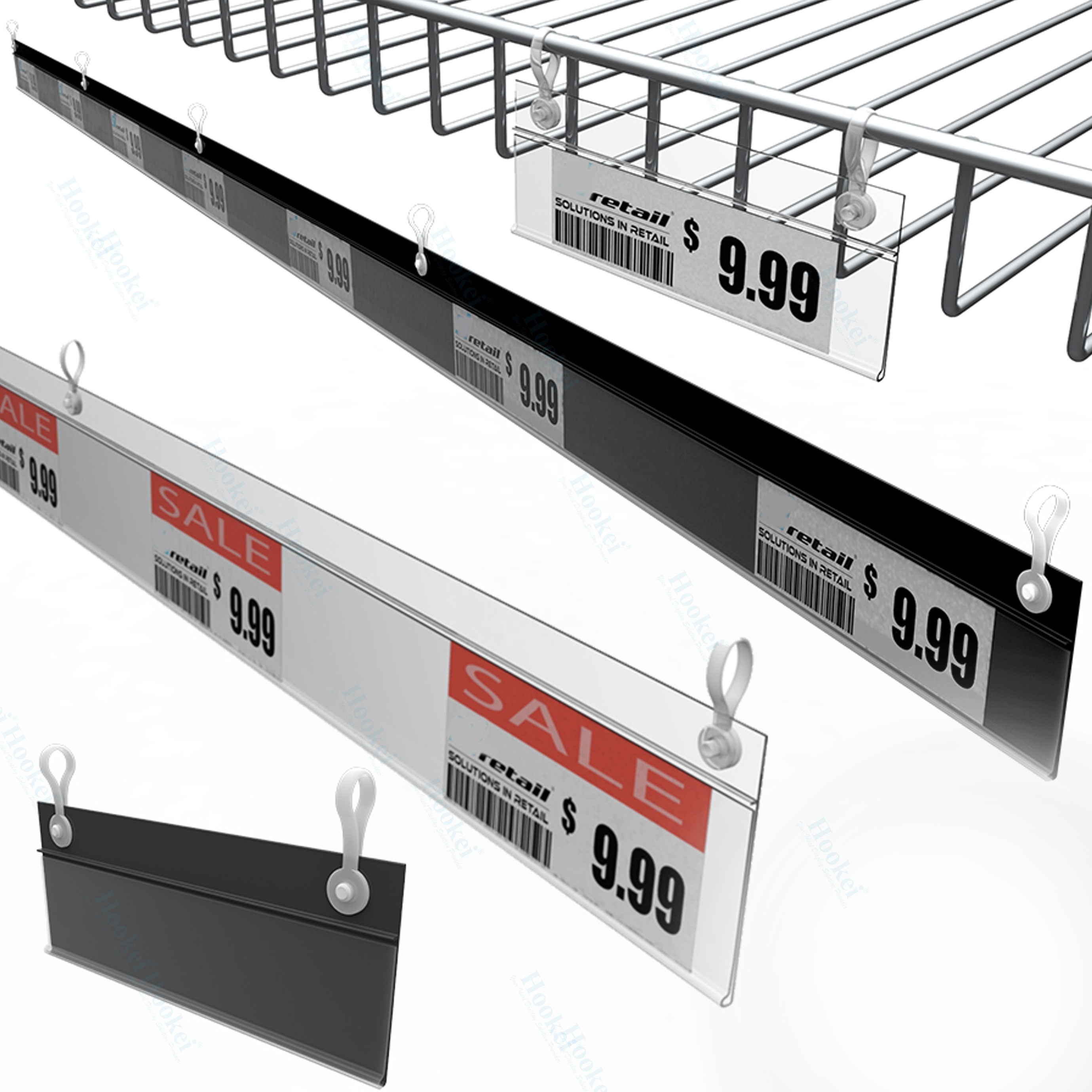 Shelf Label Holder Data Strip for Supermarket Freezer