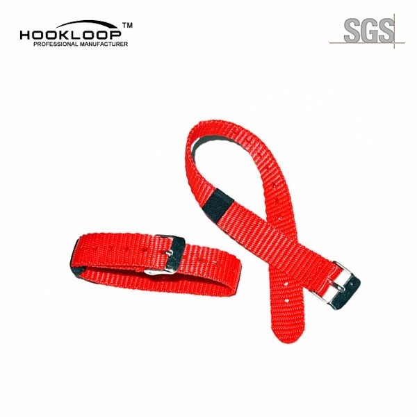 Fashionable Colorful Nylon Watch Band With Stainless Steel Buckle