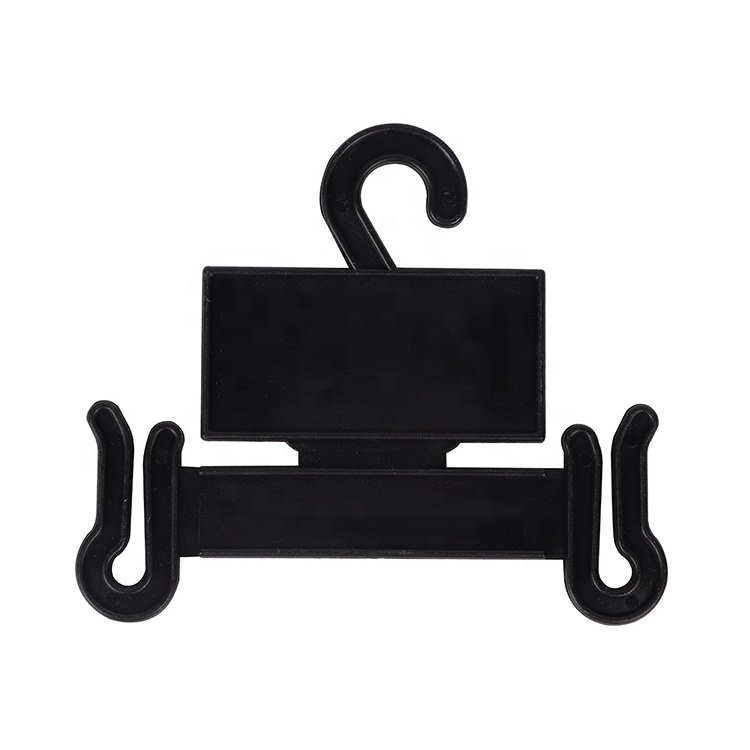 High quality flexible hooks for shoes sturdy plastic black and white display hangers