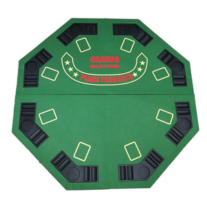 New Portable small octagon Chips Texas poker table Texas poker mahjong table