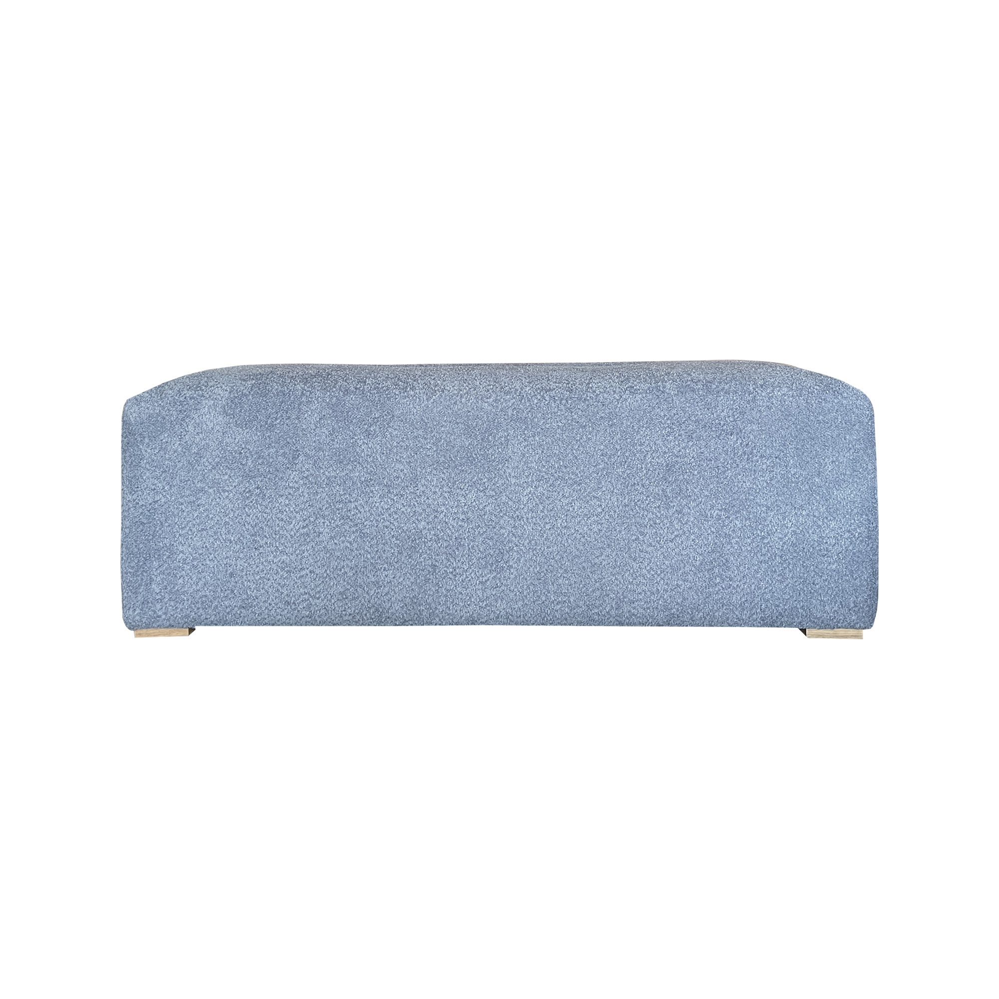 HLM45 Modern Minimalism Premium Boucle Fabric Ottoman Long Blue Bed End Stool Bench