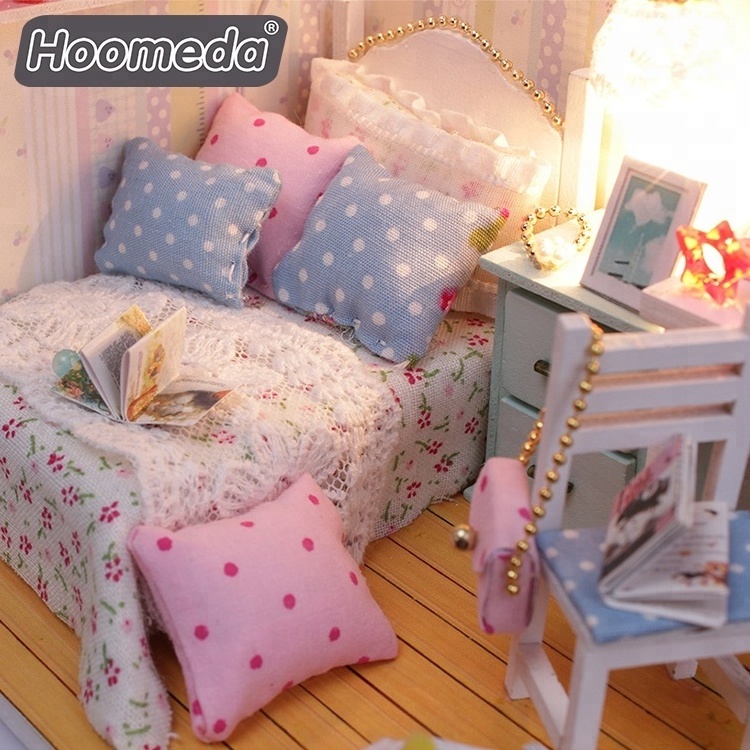 High Quality 3d Diy Cute Kids Mini Toys Wooden Doll House