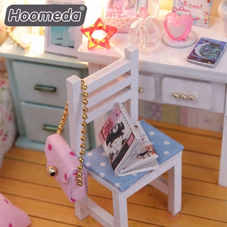 High Quality 3d Diy Cute Kids Mini Toys Wooden Doll House