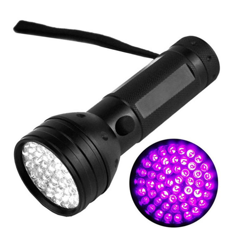 aluminum alloy pet urine detector 100 led 395nm uv flashlight scorpion uv flashlight