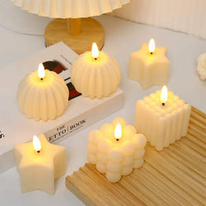 2024 led candles flameless Little Rubik's Cube star  pumpkin led flameless tealight candles