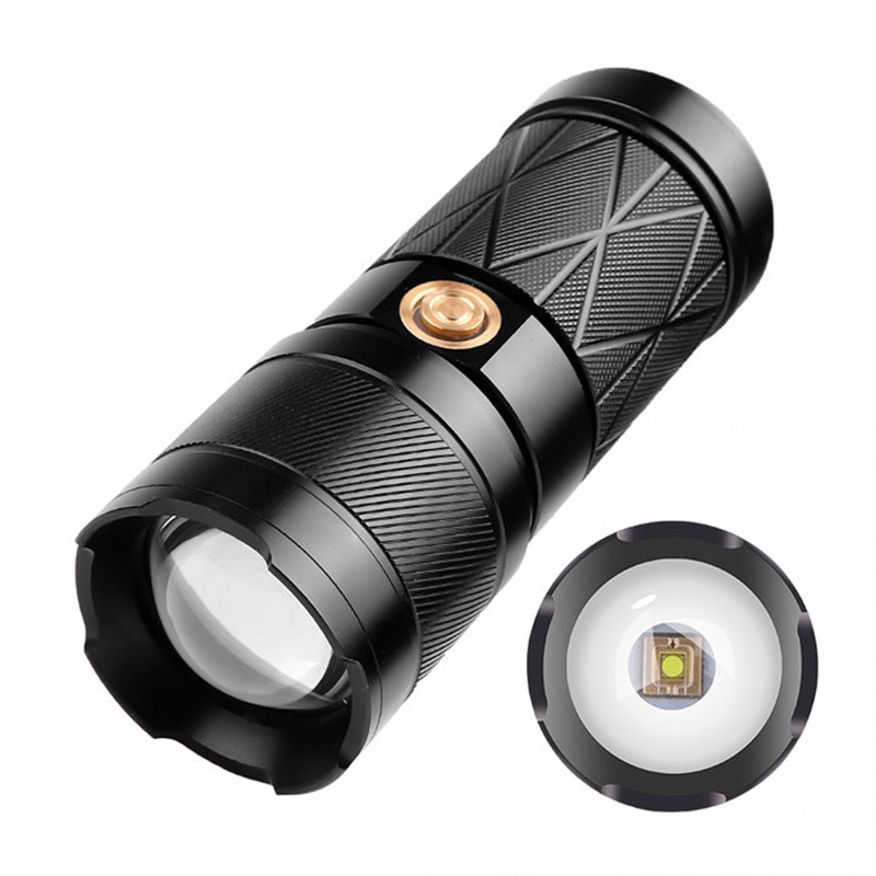 2023 new aluminum alloy powerful flashlight super bright 100000 lumen white laser flashlight with power bank