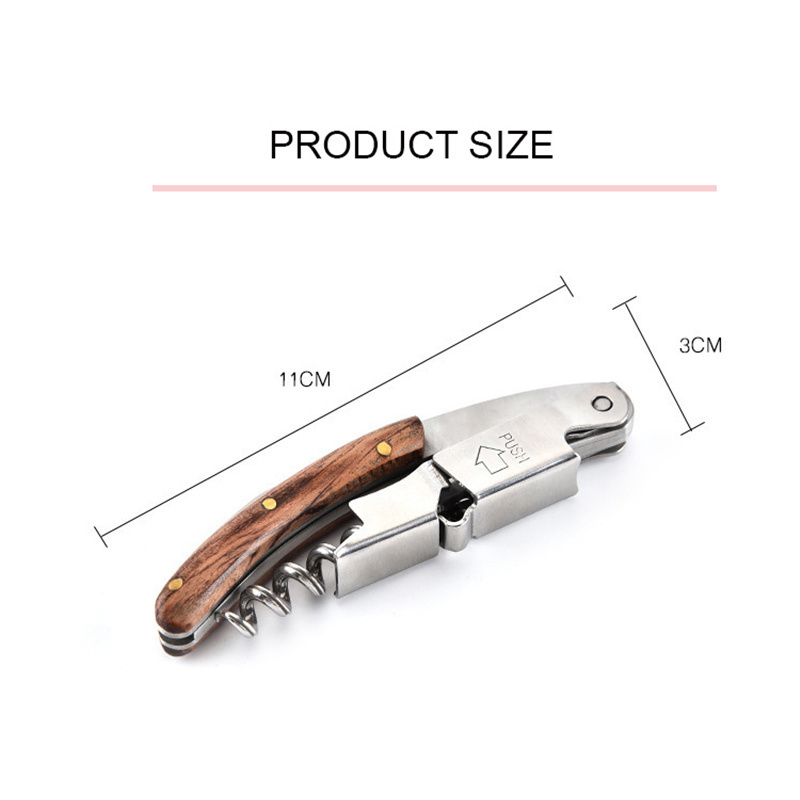 china wholesale opener bottle corkscrews & openers BR090 stainless steel wine bottle opener corkscrew