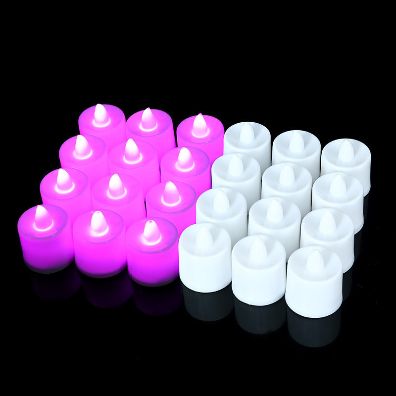 Electronic candle lamp heart-shaped Creative candle light led Birthday Wedding Candles