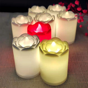 HD093 rose design led candle light Wedding birthday parties mini Electronic tea flameless led candles