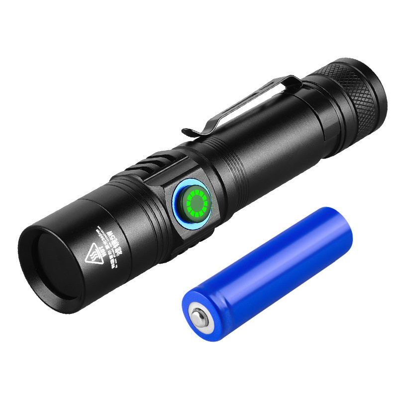 aluminum alloy Black Mirror 5w 365nm uv flashlight battery 18650 3 model led uv flashlight