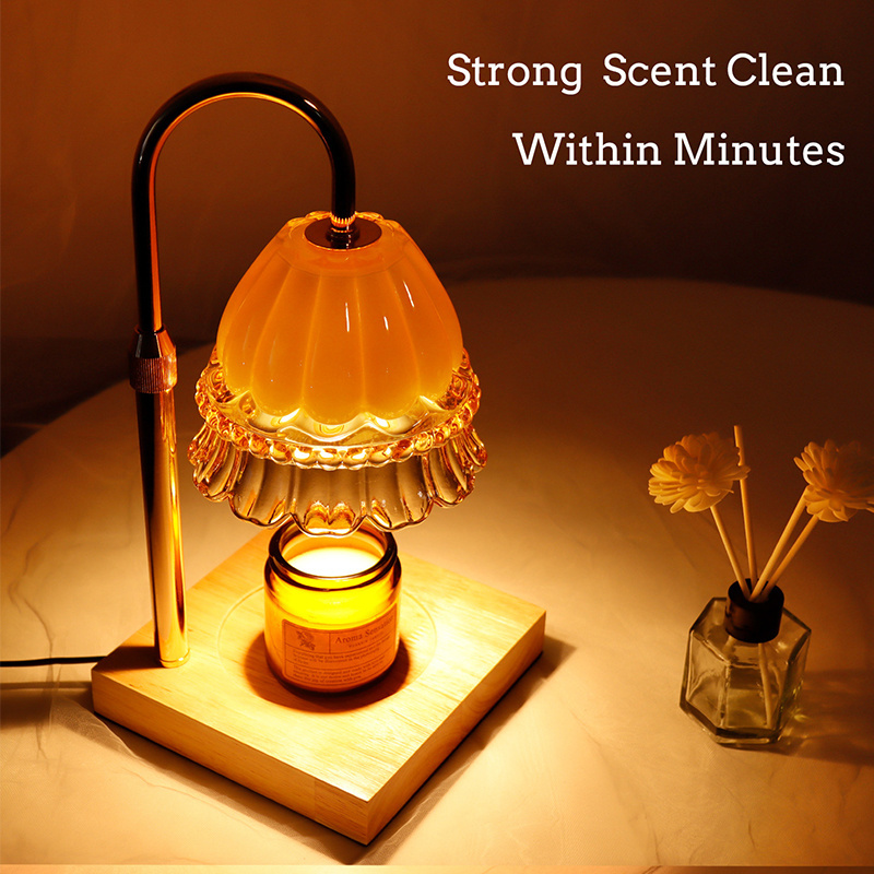 HD068 Plug timing fragrance lamp 8.85-12inch candle warmer lamp adjustable height fireless wax melt warmer tea light