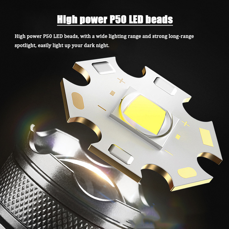 powerful P50 type c power range hunting torch light long distance 90000 lumen high power led flashlight