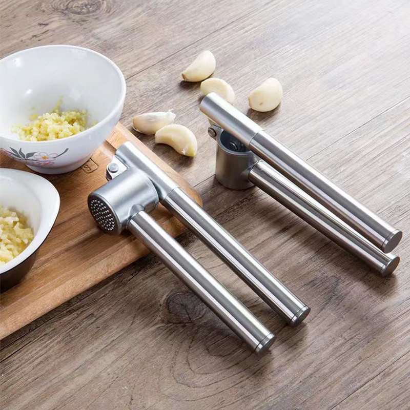 Extended handle kitchen gracula garlic crusher easily stainless steel ginger crusher garlic press