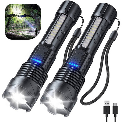 aluminum alloy 30W white laser flashlight COB powerful led long distance flashlight rechargeable flashlights and torches