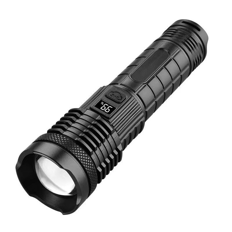 Zoom aluminum Alloy torch light led flashlight long range powerful white laser powerful flashlight 10000 lumens