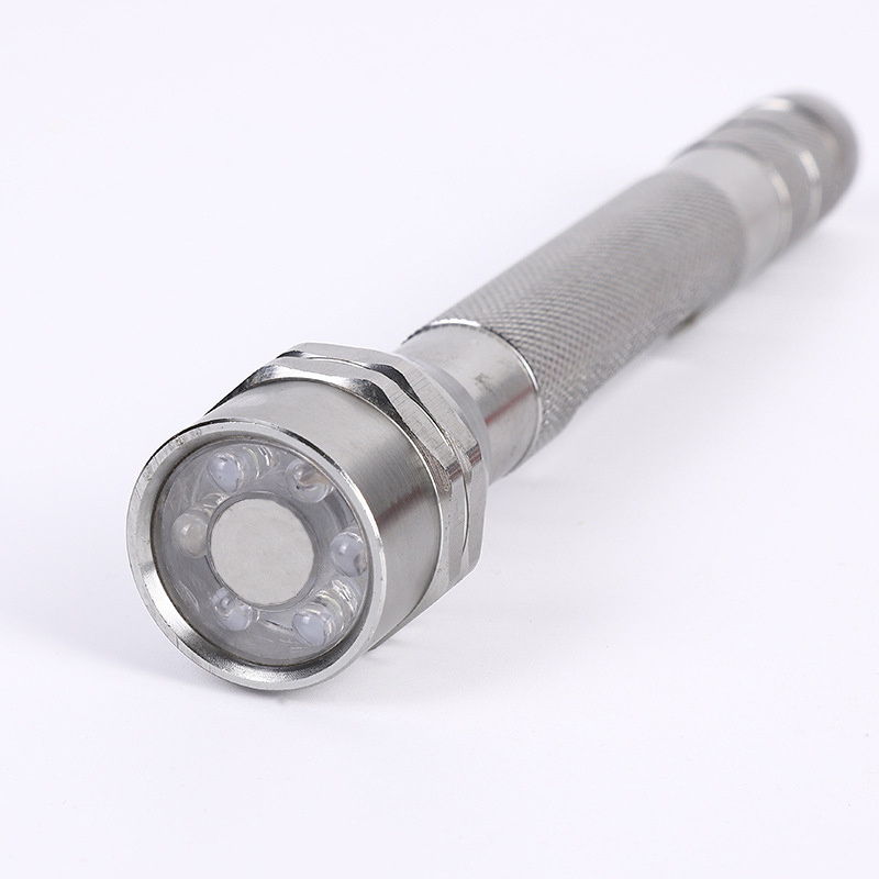 multifunction 360 degree rotation pick up led flashlight 6 LED flexible magnetic pickup tool with led lights