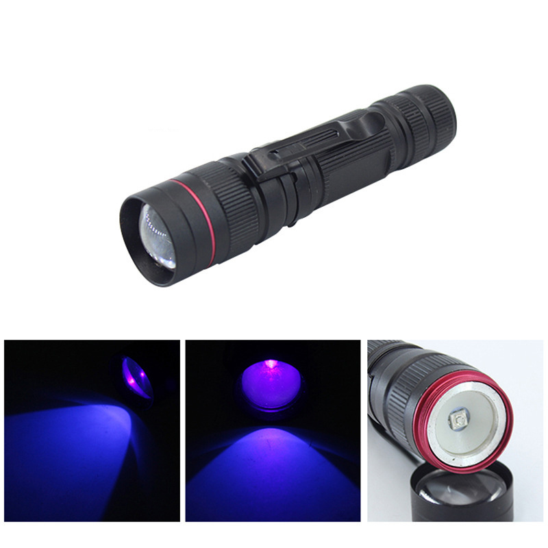 Fluorescent facial mask nail enhancement test detector scorpion identification uv flashlight 395nm uv flashlight