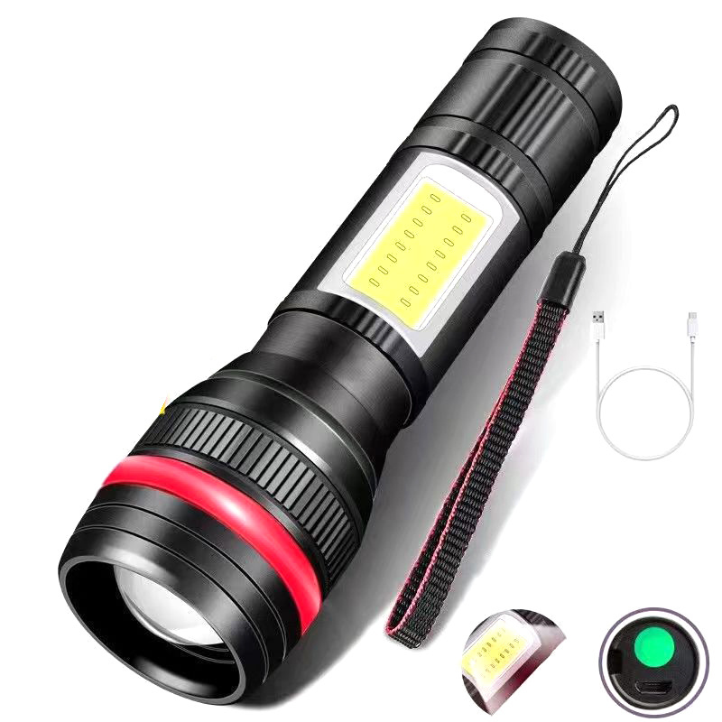 SK68 Zoom Mini Strong  aluminium alloy usb mini flashlight led flashlight P900 usb rechargeable torch light