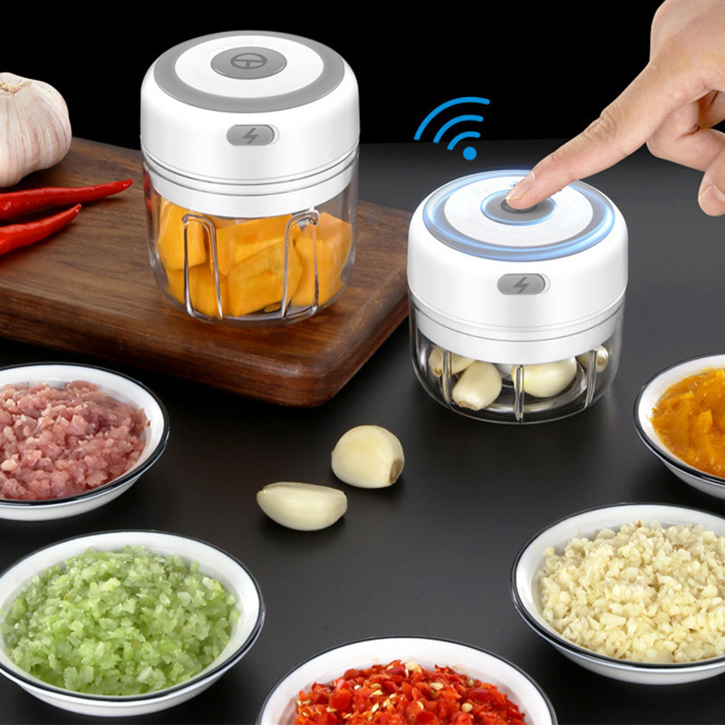 usb charging100ML electric food chopper  kitchen portable electric garlic vegetable chopper