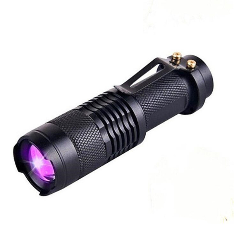 SK68 aluminum alloy money detector aaa battery 365nm pen uv flashlight 395nm led flashlight