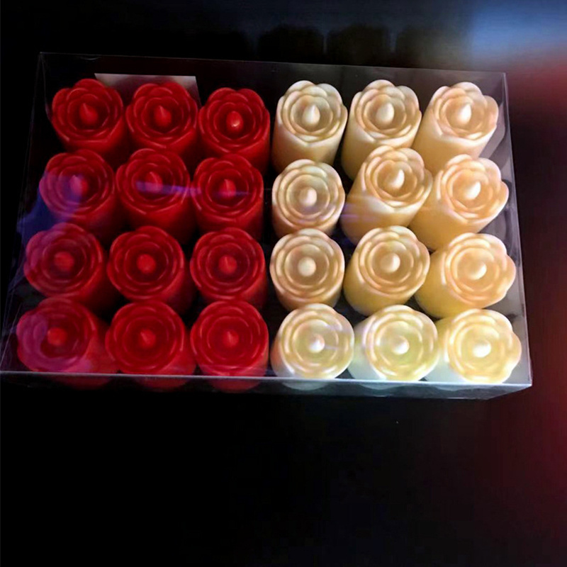 HD093 rose design led candle light Wedding birthday parties mini Electronic tea flameless led candles