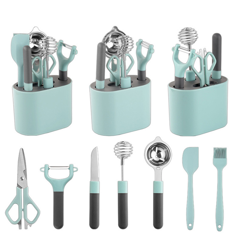 2024 best home kitchen gadgets Food laying tools kitchen tools gadgets set with plastic holder