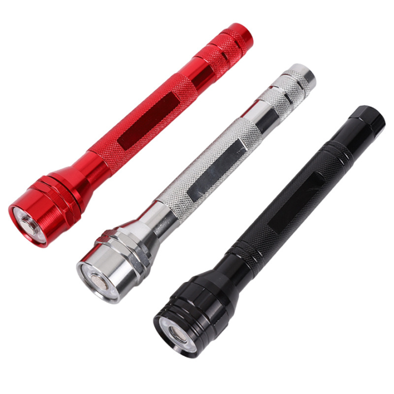 multifunction 360 degree rotation pick up led flashlight 6 LED flexible magnetic pickup tool with led lights