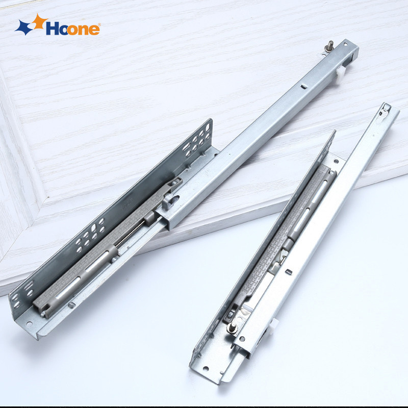 Hoone Ball Bearing Snap On Drawer Slide Serie 2 Way 12.7Mm Bottom Mount Drawer Slides Heavy Duty Drawer Slides/Runner