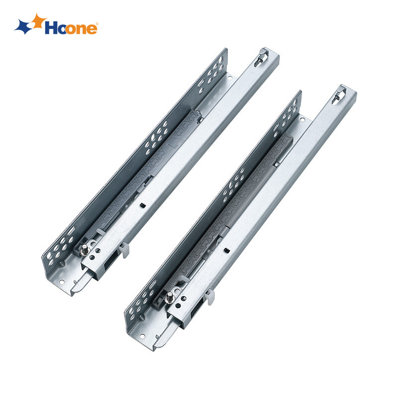 Hoone Ball Bearing Snap On Drawer Slide Serie 2 Way 12.7Mm Bottom Mount Drawer Slides Heavy Duty Drawer Slides/Runner