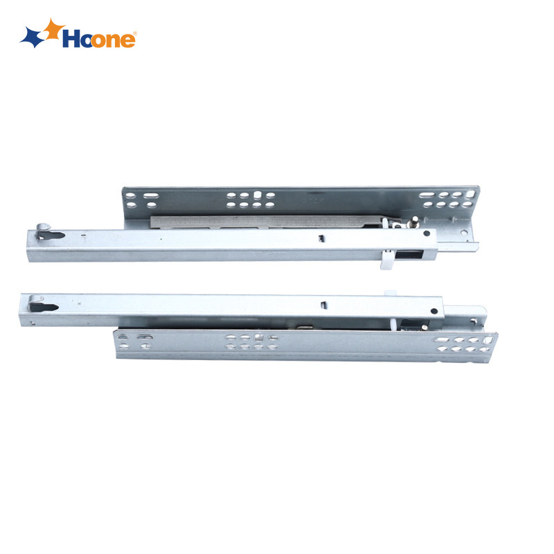 Hoone Ball Bearing Snap On Drawer Slide Serie 2 Way 12.7Mm Bottom Mount Drawer Slides Heavy Duty Drawer Slides/Runner