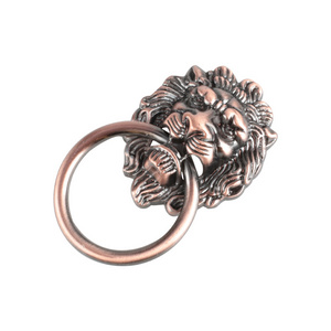 Hoone New Arrival antique vintage Lion Head Ring cabinet pulls  door knob furniture handle for Cupboard Cabinet Drawer