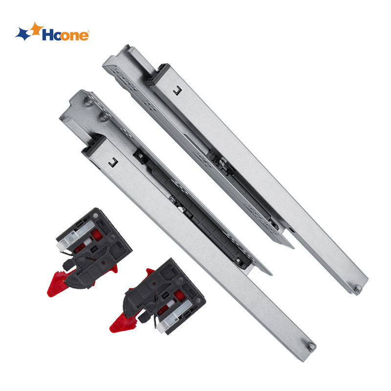 3 Fold Damper Hoone Basket Drawers Channel Push To Open Hidden Telescopic Rails Soft Close Undermount Concealed Drawer Slide