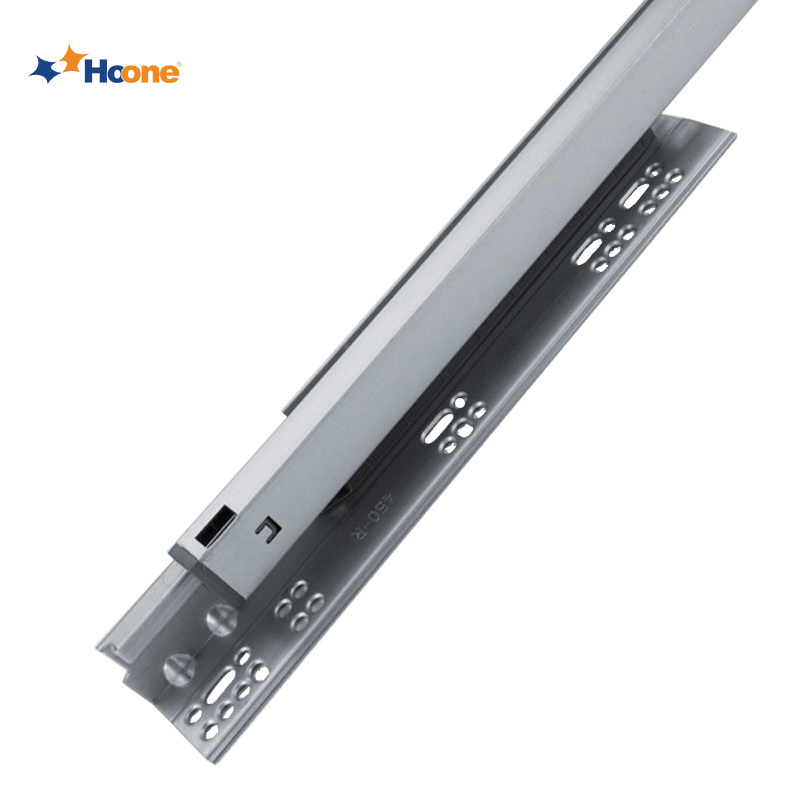 Hoone Rieles Push To Open Soft Close Under Mount Drawer Slide Rail Telescopic Kitchen Drawer Undermount Drawer Slide Track