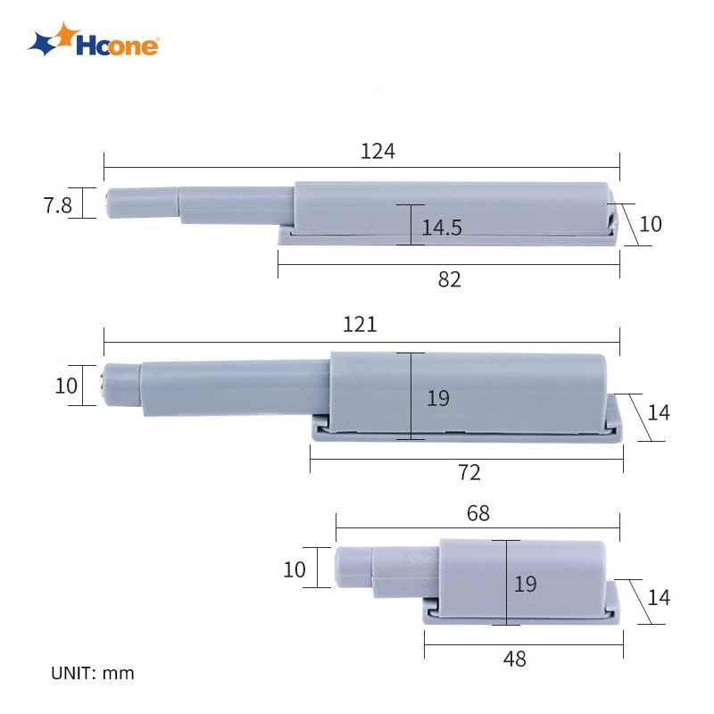 Hoone Cabinet Cupboard Touch Release Catch Magnetic Push Tip on Push to Open Door Latch