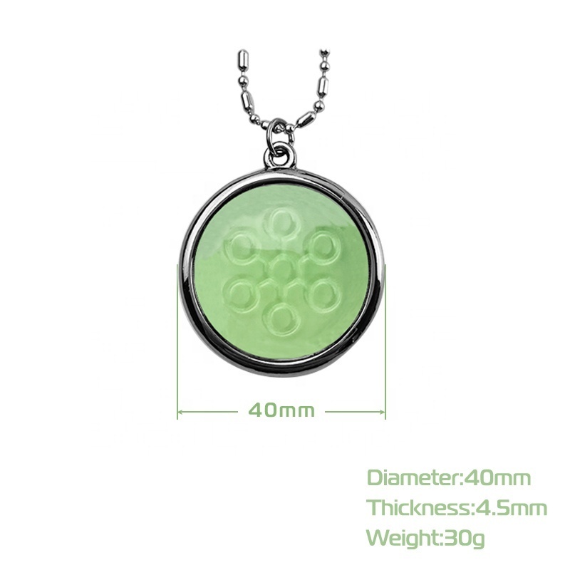 Factory price 6000ions level  green Chi Pendant 2 alpha spin disc pendant ,quantum energy necklace chi pendant 3 with box pack