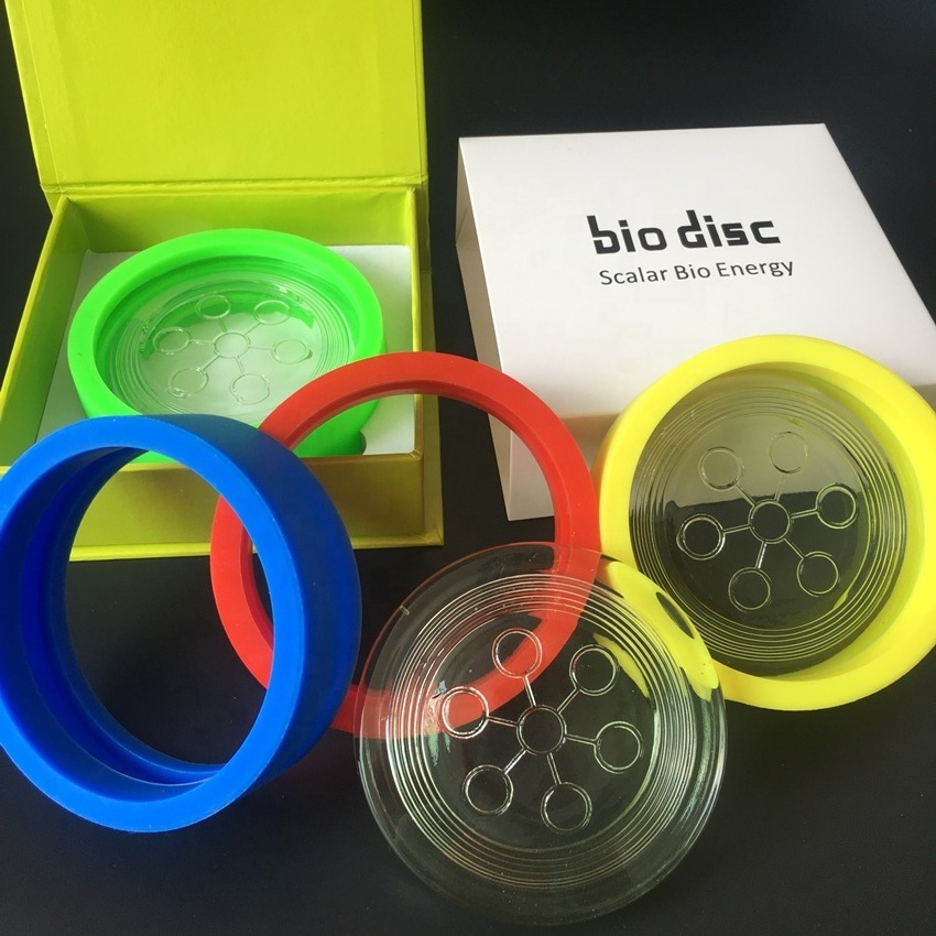 Scalar energy bio disc Germany alpha spin with rubber protecting ring bio disc 2 price with colorful box customized logo design