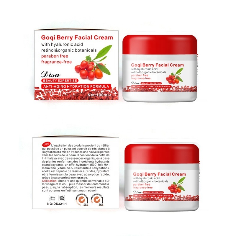 Private Label Goqi Berry Facial Cream Skin Care Moisturizer Face Cream