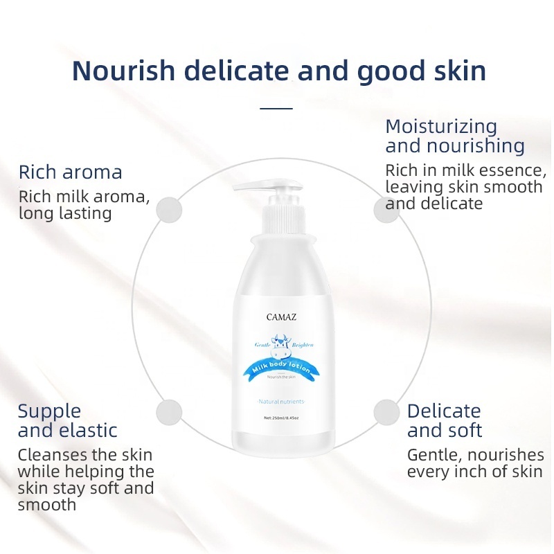 Skin whitening body lotion with milk Fragrance Moisturizing Nourishing skin prevent drying deep hydration Refreshing body lotion