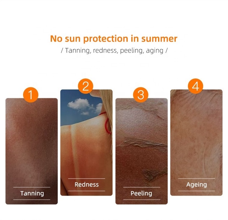 OEM private label korean sunscreen lotion long lasting organic whitening sunscreen cream sunblock