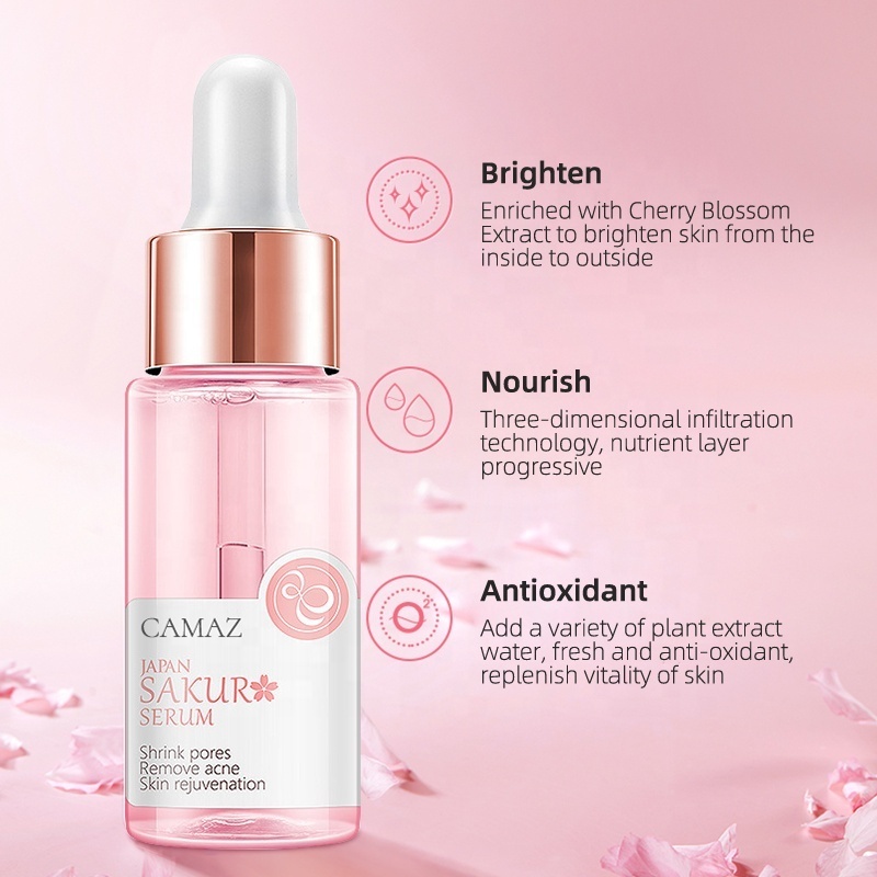 Anti-Aging Hyaluronic Acid Whitening Skin Care Face Serum Anti-Wrinkle Face Serum Japan Sakura Serum